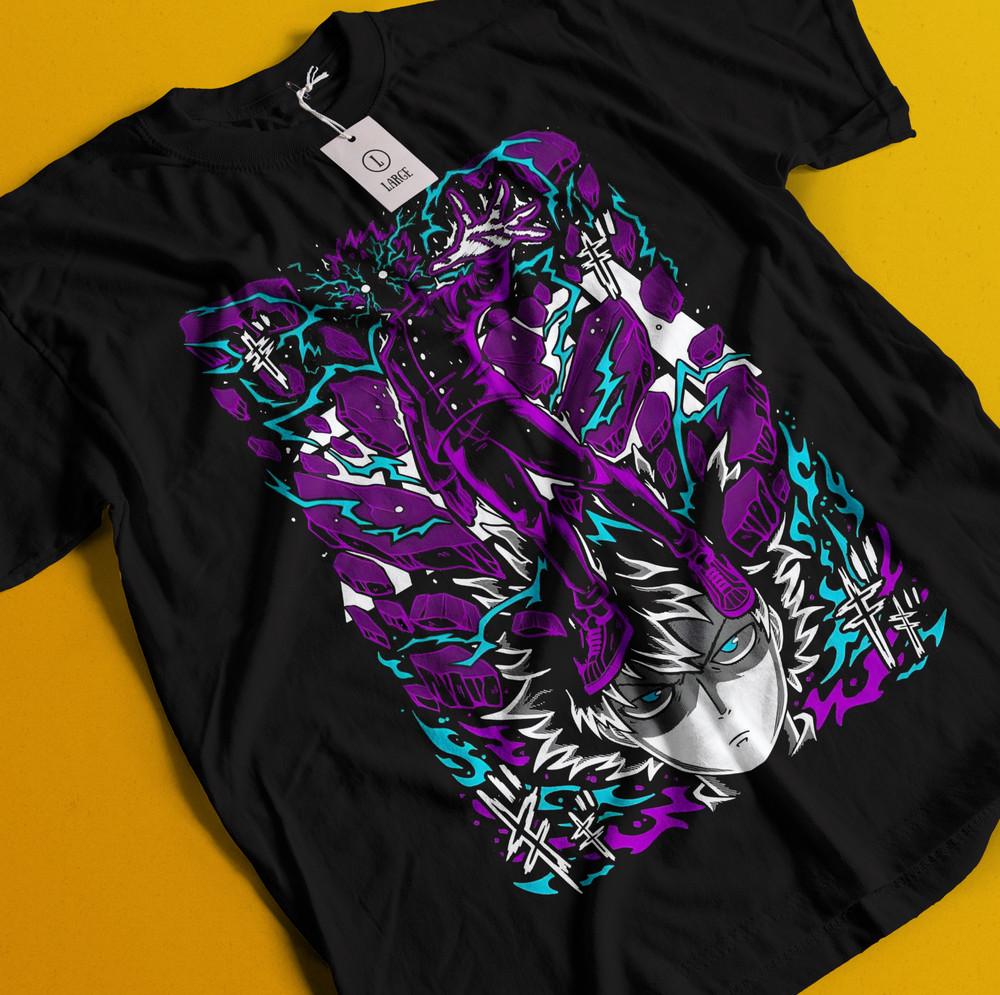 

Mob Psycho 100 T-Shirt Shigeo Kageyama Tshirt Arataka Reigen Shirt Hanazawa Tee S