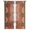 Retro Medieval Turkish Pattern Tulle Curtains for Living Room Sheer Curtain for Bedroom Kitchen Blinds Voile Curtains