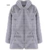 New fur autumn and winter imitation fur imitation mink medium and long hooded fur jacket women's coat