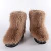 Fashion Y2K Fluffy Furry Snow Boots Women Winter Thicken Short Plush Warm Ankle Boots Woman Comfy Non Slip Platform Winter Shoes Female