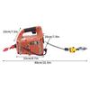 1100 lbs Orange Electric Hoist Winch 110 Volt Wire Control 16 ft/min Manganese Steel 8 m/ 26.25 ft Cable Remote Control