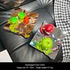 Einfache Welle Gemustertes Obstaufbewahrungstablett Modisches Heim Esstisch Aufbewahrungstablett Wohnzimmer Exquisites Dekotablett Geschenk