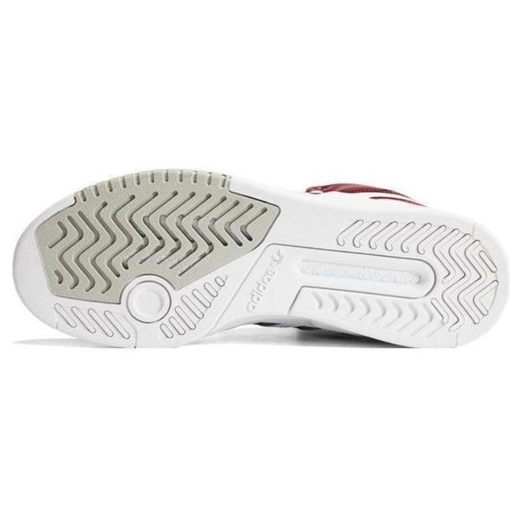 Adidas Eredeti Drop Step XL Bőr Csúszásmentes Könnyű Magasszárú Skate Cipő Unisex Skate Cipő Fehér Piros FZ5711