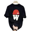 American Heavy Cotton Short-Sleeved Men'S Personalized Letter Printing Loose And Versatile Round Neck Half-Sleeved Large-Size T-Shirt