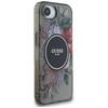 Guess IML Flowers MagSafe case for iPhone 16e / 17e black