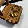 Fengshui Lucky Turtle Pendant Japan Sensoji Temple Golden Tortoise Keychain Money-Biting Turtle Ornaments Decor Longevity