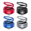 Solar Powered Aromatherapy Diffusers Rotating Suspension Double Ring Car Aromatherapy Car Decoration Accessories