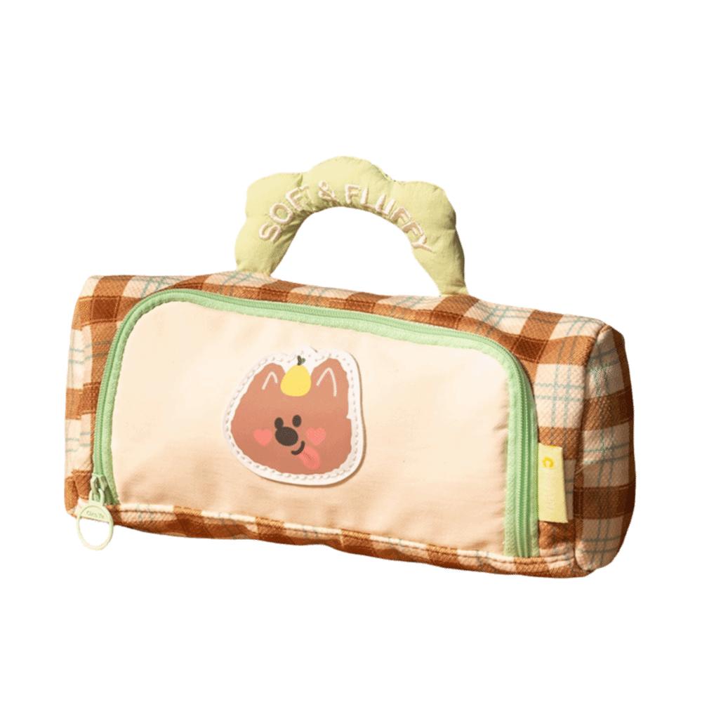 Color Block Pattern Student Stationery Box Multi Layer Pen Bag  Student School Style 1