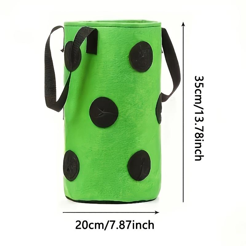 1pc Contemporary Geometric Pattern Plastic Plant Growing Bag, Wall Hanging Strawberry Planter, Lightweight, Indoor & Patio Use