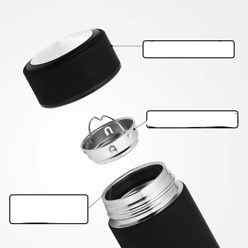 Portable Insulation Cup Intelligen 500ml Vacuum Flasks Portable Stainless Steel Thermos Cup Water Bottle Travel Tea Mug Office Thermos Cup