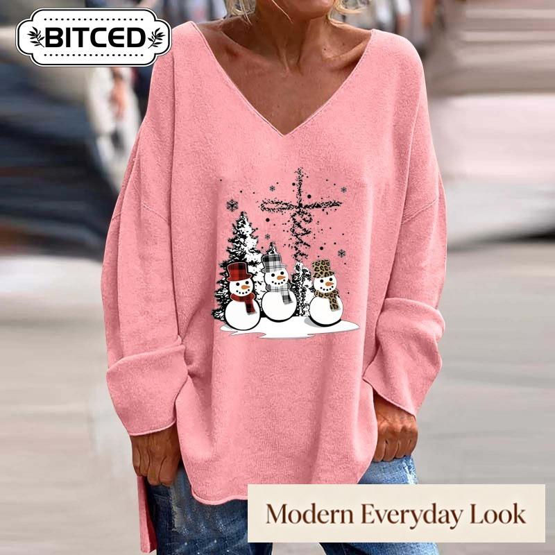 BITCED Women's Fashion Casual Long Sleeve V-Neck Blouses & Shirts