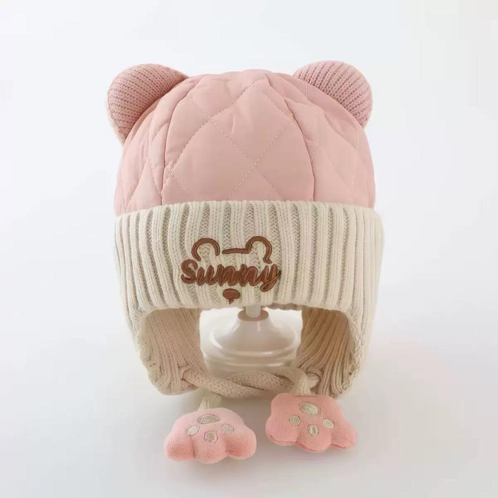 Plush Toddler Hat Wind Resistant Baby Winter Cap Cute Infant Warm Hat  Winter Outdoor