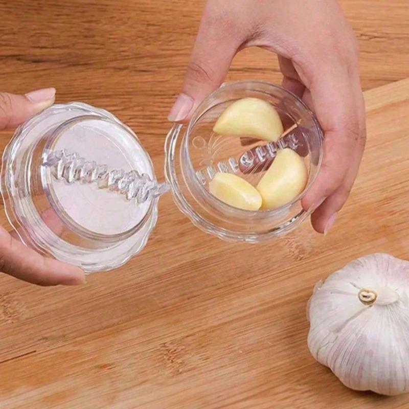 Mini Garlic Press Handheld Garlic Mincer Portable Manual Garlic Masher Ideal Garlic Grinding Box for Effortless Cooking