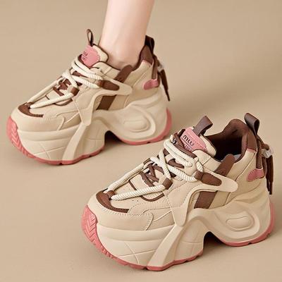 Damen-Sneaker mit dicker Sohle, Frühjahr 2024