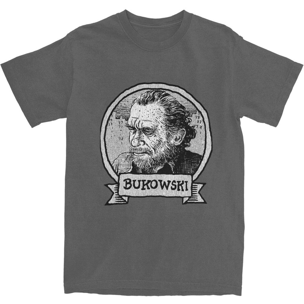 Gift Idea Charles Bukowski Gifts T-Shirt Novelty T-Shirts Short Sleeve Tshirt Summer 100 Cotton Round Neck Plus Size Clothing
