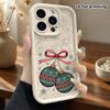 Phone Case: 2D Flat Design Suitable for iPhone 18, 17, 16, 15, 14, 13 Pro Protective Case, Unisex, Christmas Baubles, Christmas and Halloween Gifts