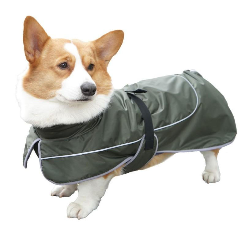 Winter Pet Vest Large Medium Dogs Warm Thick Cotton Coat With Reflective Trim Windproof Cold-Resistant Golden Retriever