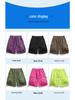 Summer Men's Retro Nylon Workwear Shorts: Loose, Multi-Pocket, Solid Color