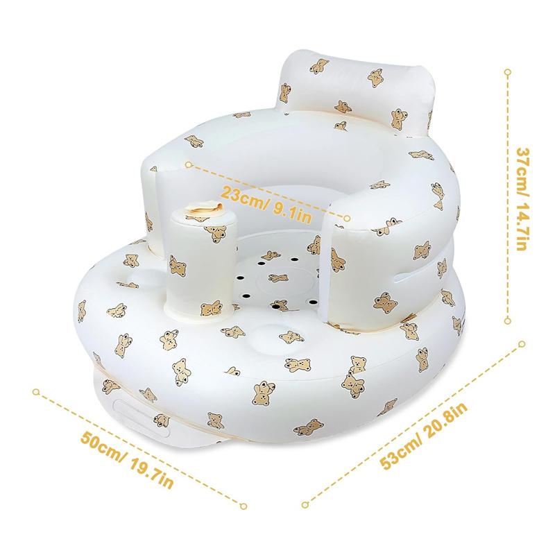 Baby Aufblasbares Sofa Tragbar Faltbar Baby Sofa Pvc Multifunktionaler Sitz Sitzübung Badhocker Kinder Badestühle