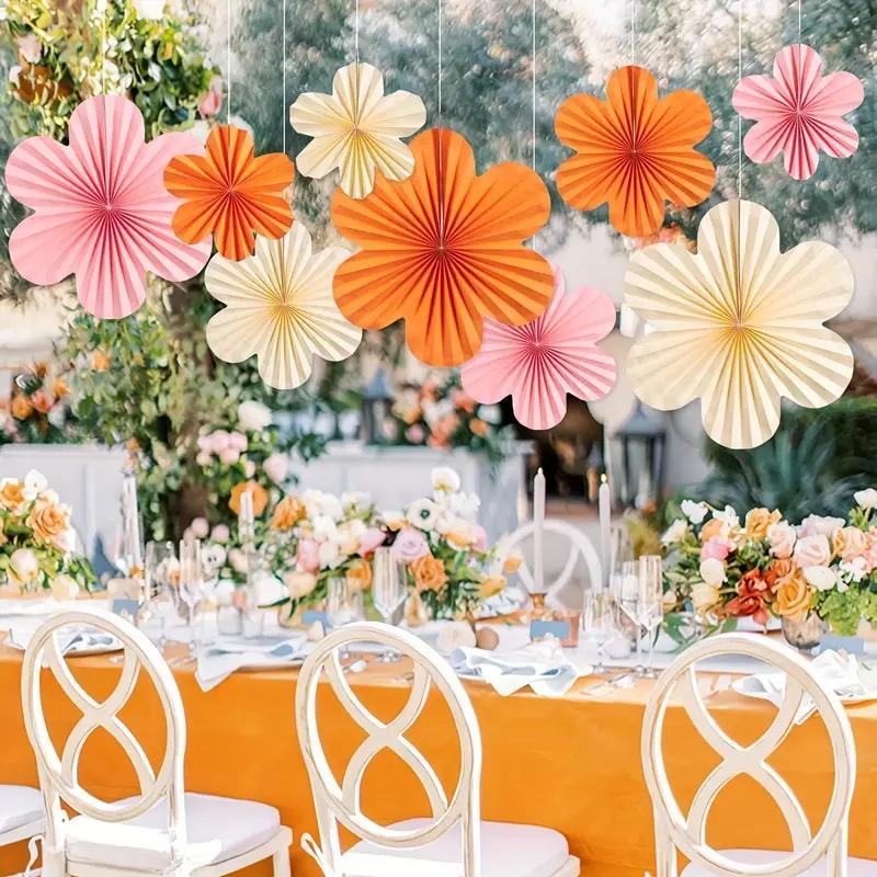 Hängende Dekorationen aus Papierblumen, Feiertagsdekorationen für Valentinstag, Muttertag, Outdoor-Feiertags-Themendekorationen