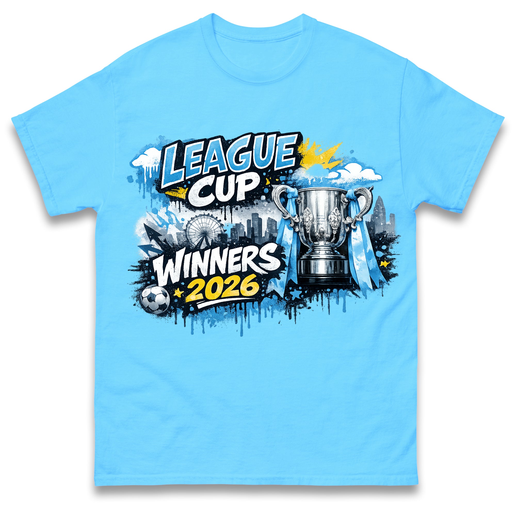 Man City League Cup Winners 2026 T Shirt Tshirt Mens Womens Unisex Tops Tees 2XL