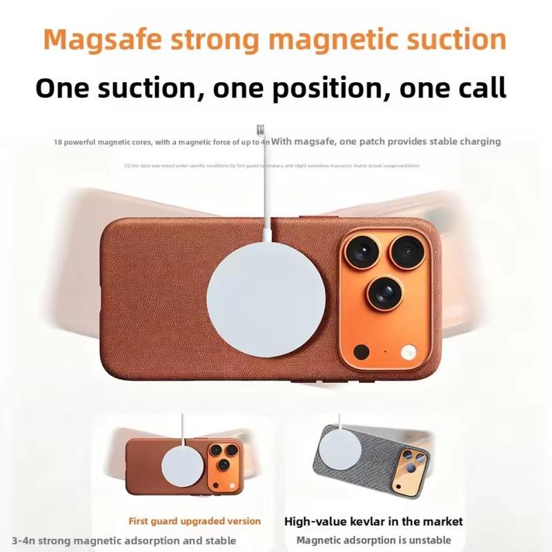 TechWoven Magsafe Case for iPhone 17 Pro Max 16 Pro Wireless Charge Cover TechWoven Case with MagSafe Magnetic Weaving Texture