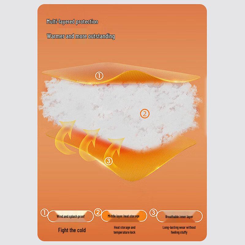 EASTERN CAMEL Men's Winter Padded Baseball Collar Bomber Jacket