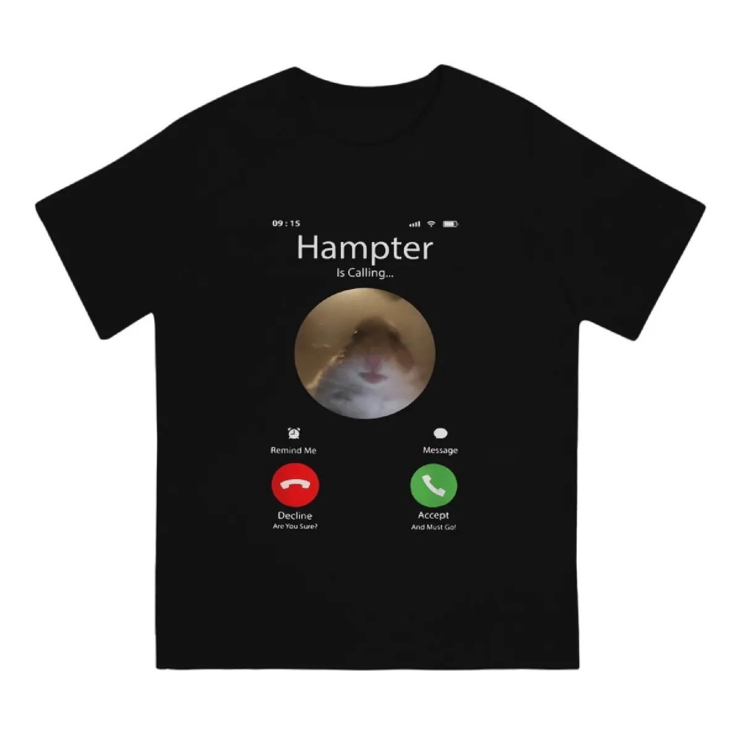 Мужская футболка Dank Meme Хомяк Смотрит В Камеру Hampter Призыв к Индивидуальности Футболка Графическая Уличная Одежда Новый Тренд S