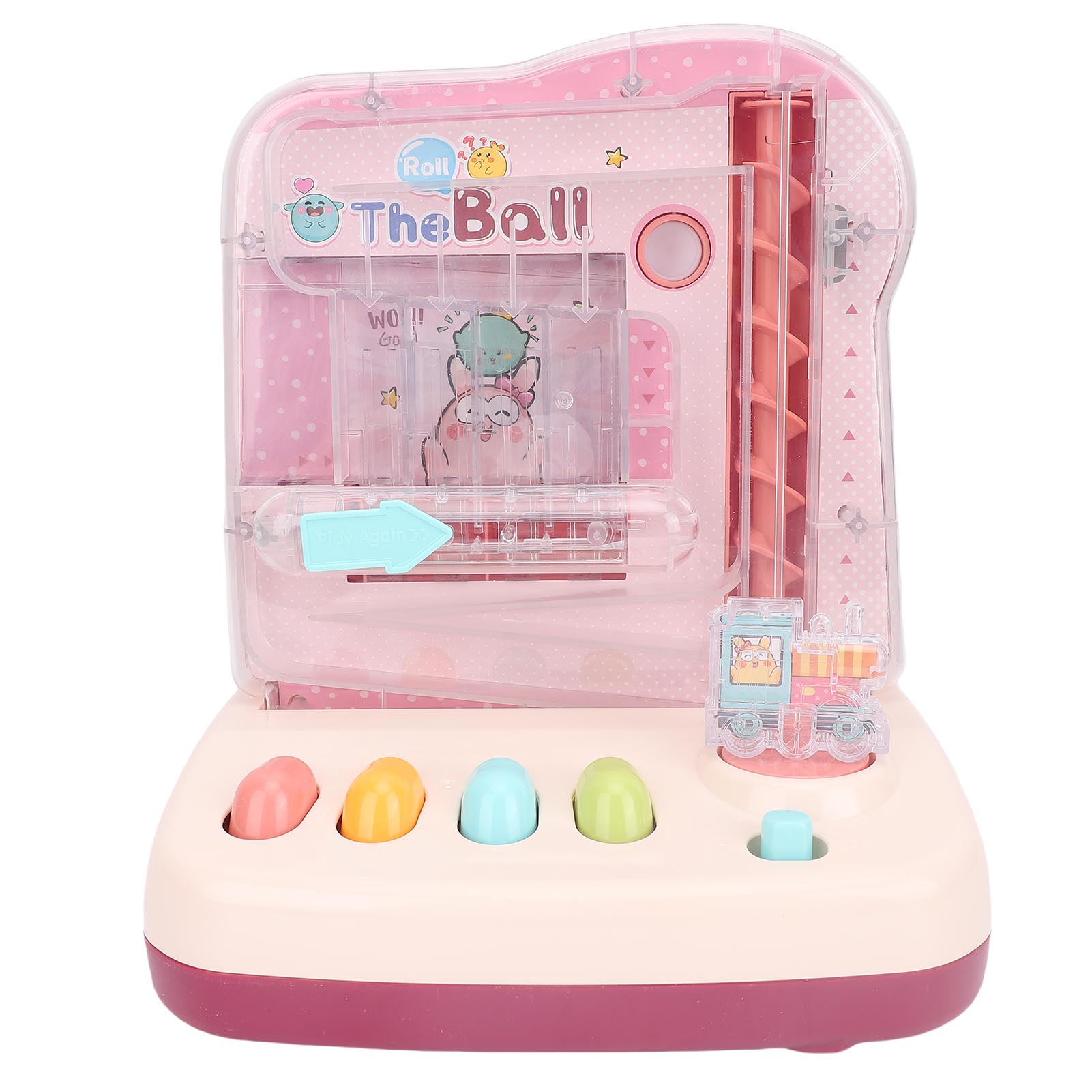 

Детский игровой автомат с трекболом, развивающая головоломка, игрушка с перекатывающимся шариком, интерактивная, улучшает логическое мышление розовый
