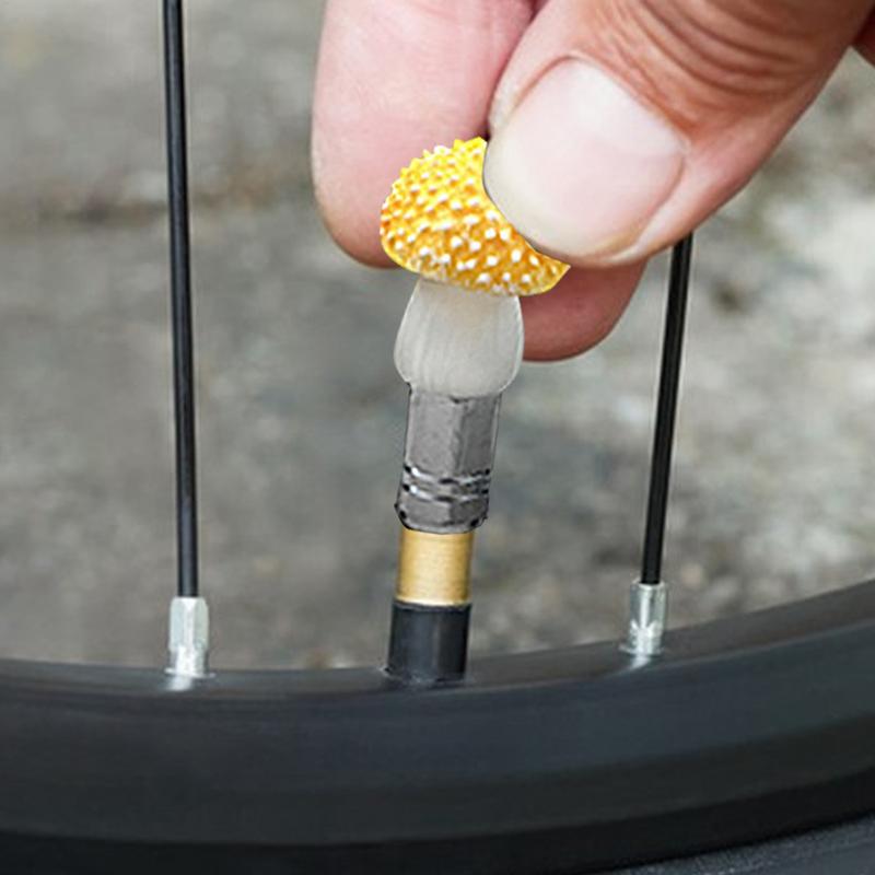 Valve Stem Caps Leak-Proof Mushroom Tire Air Cap Set 4pcs Tire Valve Cap Set with French Valve Adapter External Tire Decoration