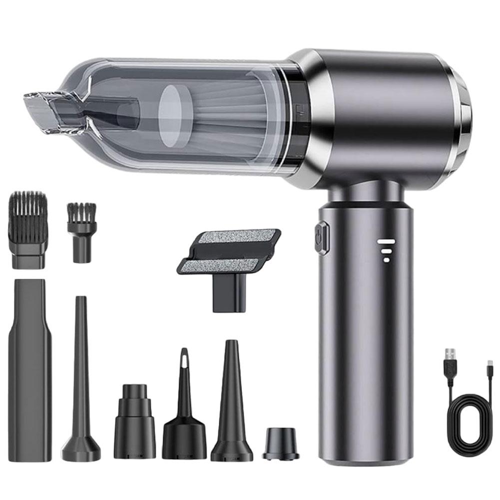 Мини-пылесос для автомобиля с аккумулятором 2000 мАч, ручной пылесос, 120 Вт, высокая мощность, мини-пылесос для автомобиля