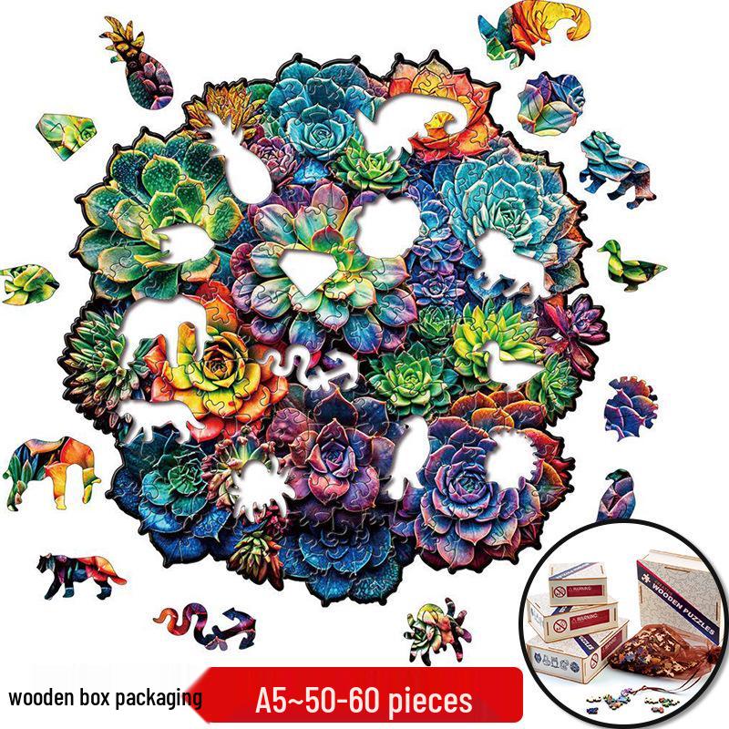 Irregular Animal Dog Penguin Wooden Puzzle in Stock