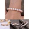 Elegant Women's Rose Gold Ring High Quality Round Cut Rhinestone Rings Jewelry For Weddings And Anniversaries