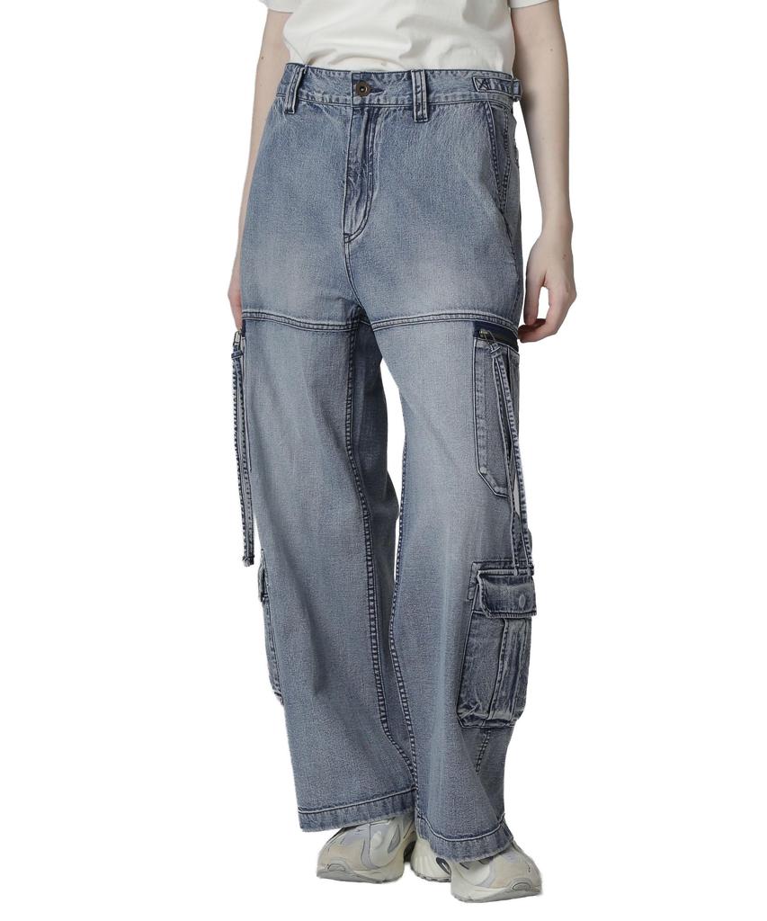 AVIREX W POCKET DENIM PANTS Women's M 369 Wash Used 783-5211601
