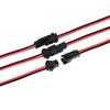 JST 2-Pin Cable Kit – 22AWG 135mm – 20 Pairs Male & Female – For RC Models, Car Audio, Adapters – Red/Black