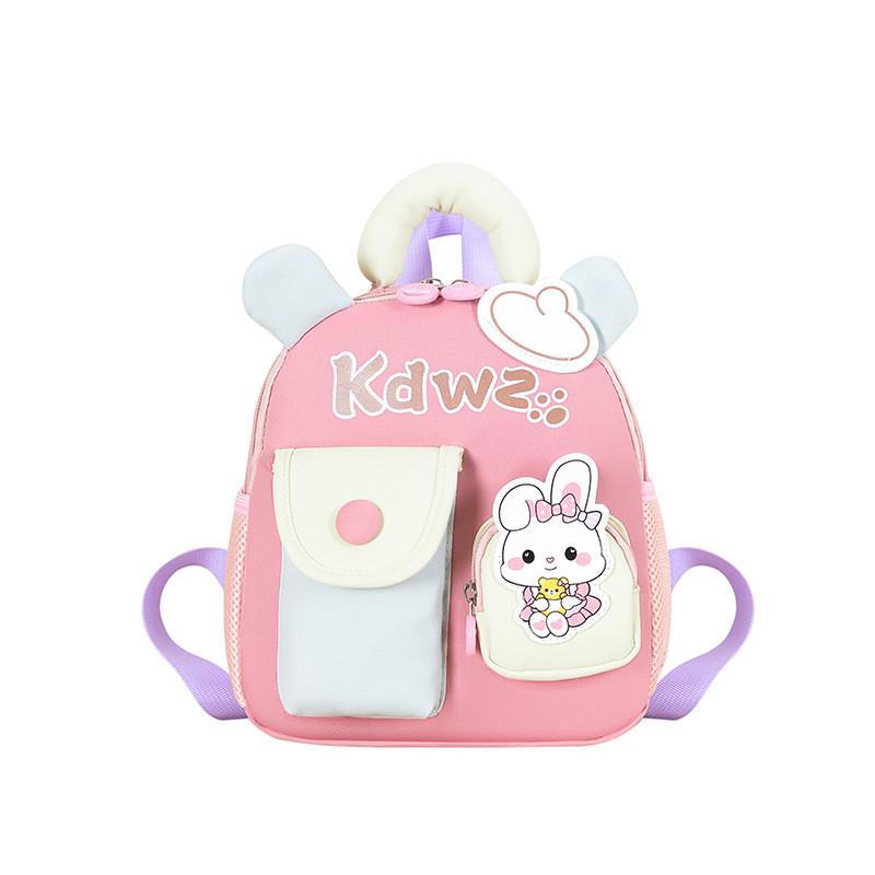 Cute Bunny Toddler School Backpack With Oxford Fabric For Girls And Boys