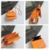 Fashion Versatile Women Mini Shoulder Bag PU Leather Polka Dot Print Underarm Bag Bow Design Crossbody Bag