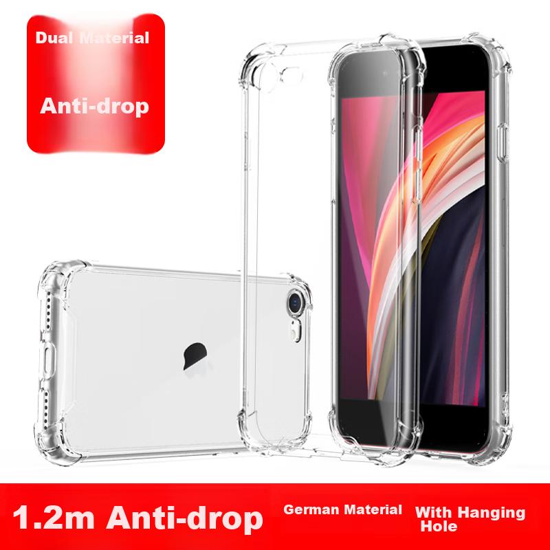 IPhone SE 3 Phone Case, SE 3 Protective Cover, 4.7-Inch Full Protection Shockproof Case, Dual-Layer Anti-Drop, German Bayer Imported High Transparency