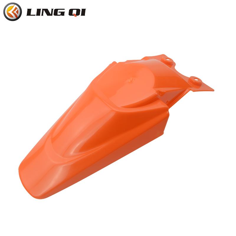 LINGQI Modified Plastic Rear Fender Fit To KLX 110 KX65 Pit Dirt Bike Mudguards Tail Fender Protector Guards for KLX110
