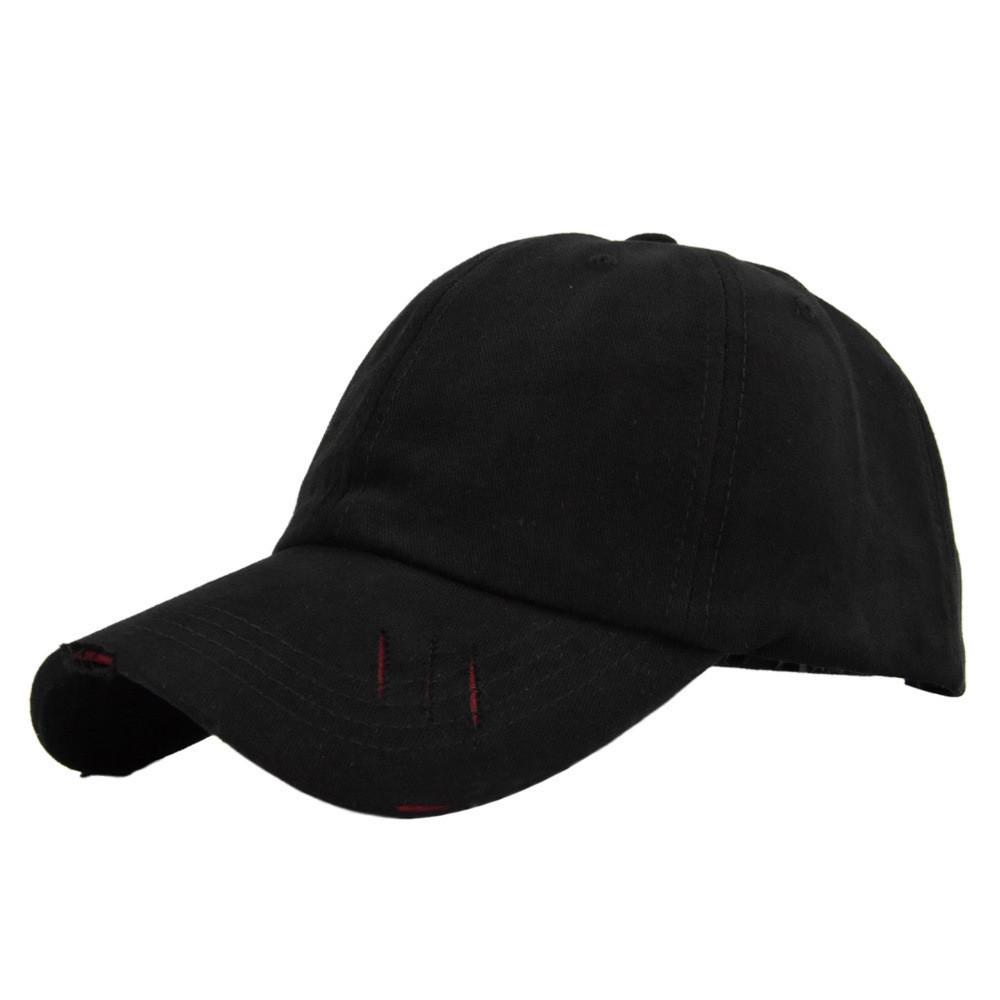 Stylish Hole Baseball Cap Solid Color Wool Duck Tongue Cap Versatile Sunscreen Hat Spring Duck Tongue Hat Wholesale Orange