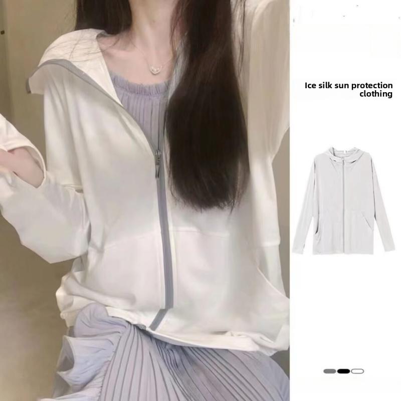 Women's lightweight ice silk sun protection clothing, UV protection, 2026 summer model, loose-fitting, breathable sun protection clothing