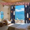 2D FLAT PRINTING 2pcs Curtains (Without Rod) Halloween Ghosts and Pumpkins (2) New yearFestival Popular Curtains&Drapes Durable