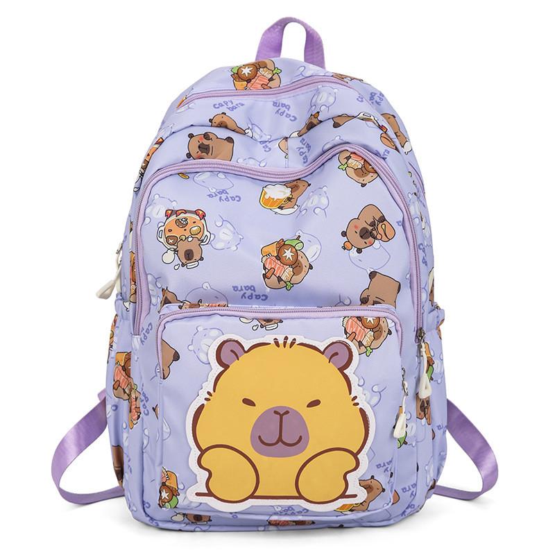 Food Cartoon Cute Dolphin Pattern Student Leisure Backpack For Use Daily