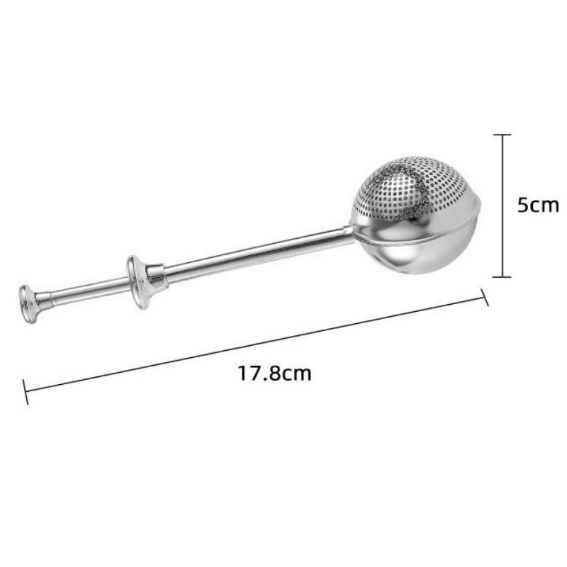 Stainless Steel Powder Shaker & Semi-Leaking Tea Ball Sifter – Ideal for Flour, Frosting, Sugar, and Powder.
