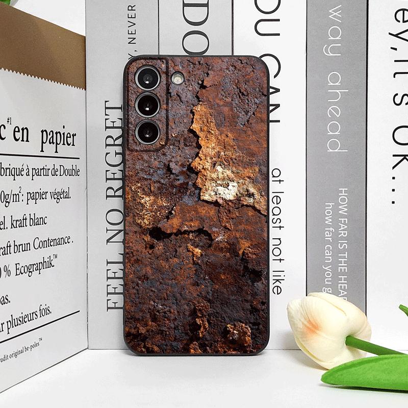 Creative Rusty Metal Surface Pattern Phone Case for Samsung Galaxy A56 A14 A55 A16 A54 A36 A53 A52 A51 5G Shockproof Soft Cover