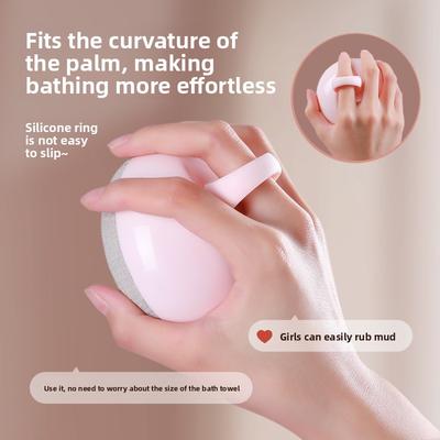 El Tipi Banyo Ovma Fırçası, Kil Ovma Fırçası, Banyo Süngeri, Evrensel Peelingli Banyo Topu, Banyo Fırçası, Banyo Havlusu