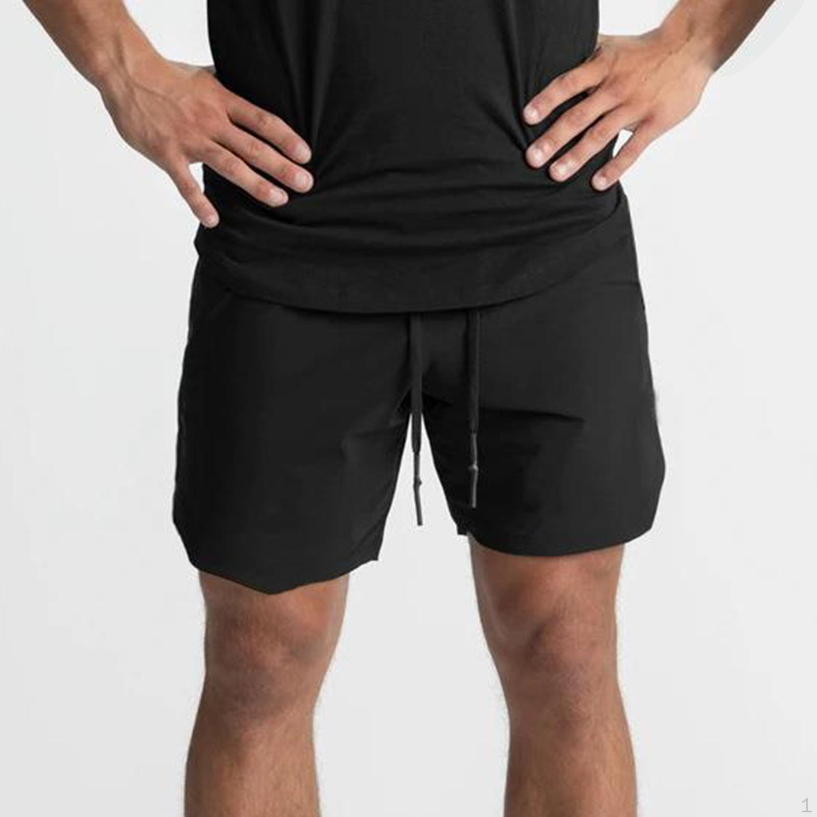 

Мужские шорты для тренировок, спортивные шорты для бега с петлей для полотенца, мягкие спортивные карманы на молнии для M