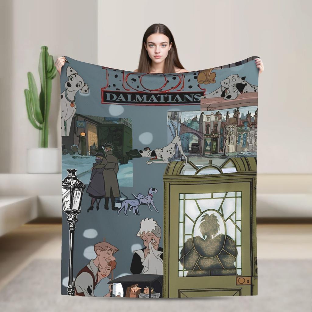 101 Dalmatians Pongo Perdita Coperta Rolly Cani Coperte Plaid in Pile Decorazione Divano Casa Trapunta Leggera Multifunzione