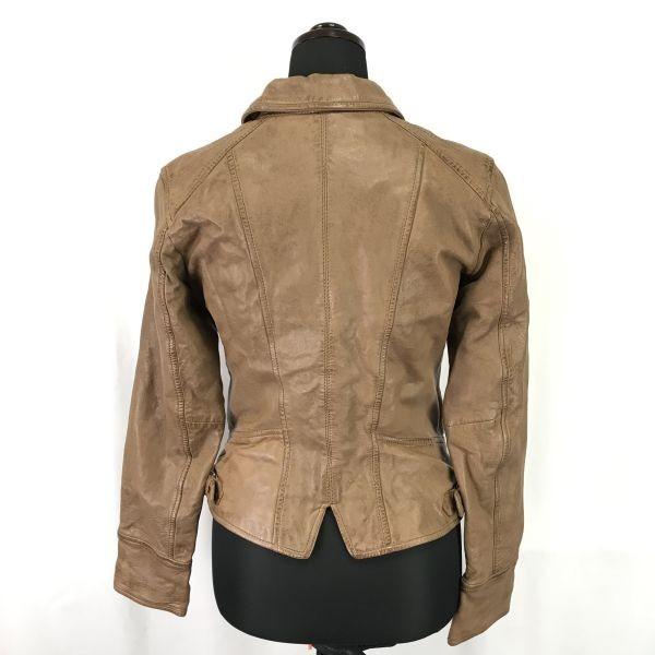 OAKWOOD / Sheepskin Leather Riders Jacket [Women's XS / Brown] Jacket / Jumper(USED)