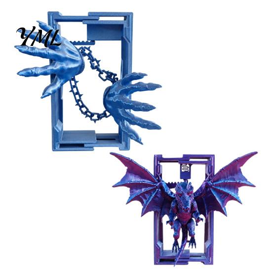 Gothic Style Home Office Supplies Flying Dragon Bookend, 3D Printed PLA Fantasy Decorative Book Stand, Personalized Bookends for Collectors Heavy Duty